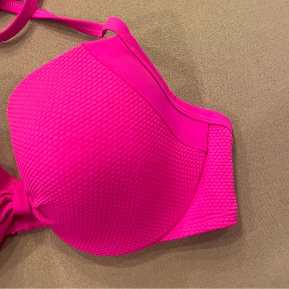aerie Blakely Hot Pink Bikini Top Size 34D - Picture 2 of 10